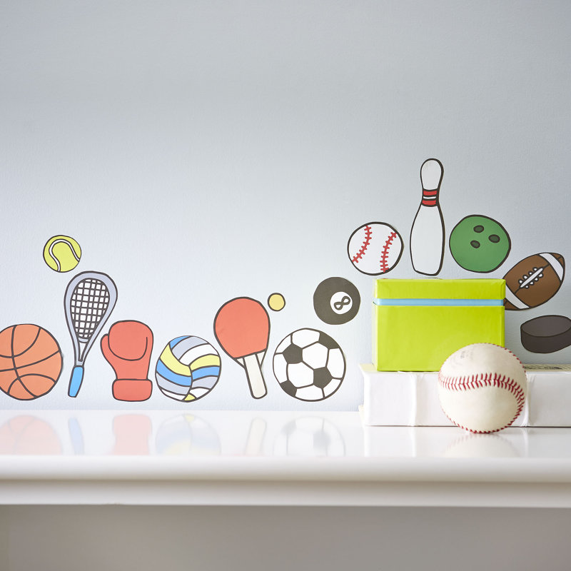 Mini Sports Wall Decals & Reviews Birch Lane